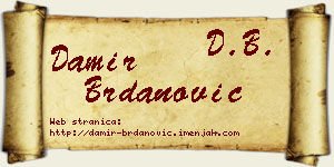 Damir Brdanović vizit kartica